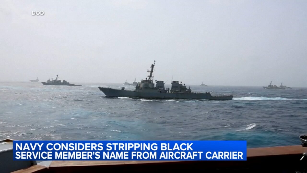 Navy mulls stripping Black war hero’s name from aircraft carrier for Trump: Sources