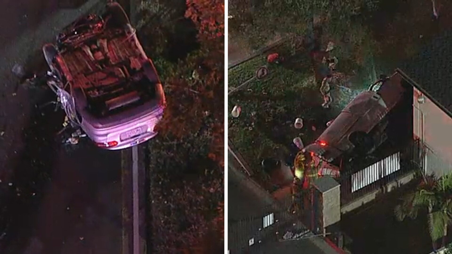 9 people hurt, 5 in critical condition after violent rollover crash in Whittier, deputies say
