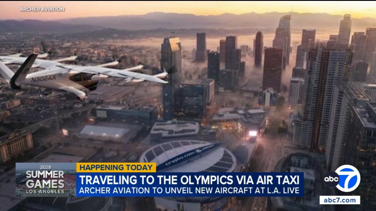 Air taxi to be unveiled Monday at LA Live, site of planned vertiport ahead of 2028 Olympics