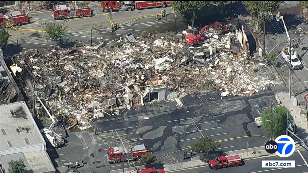 Massive fire rips through commercial complex, destroying several historic Newhall businesses