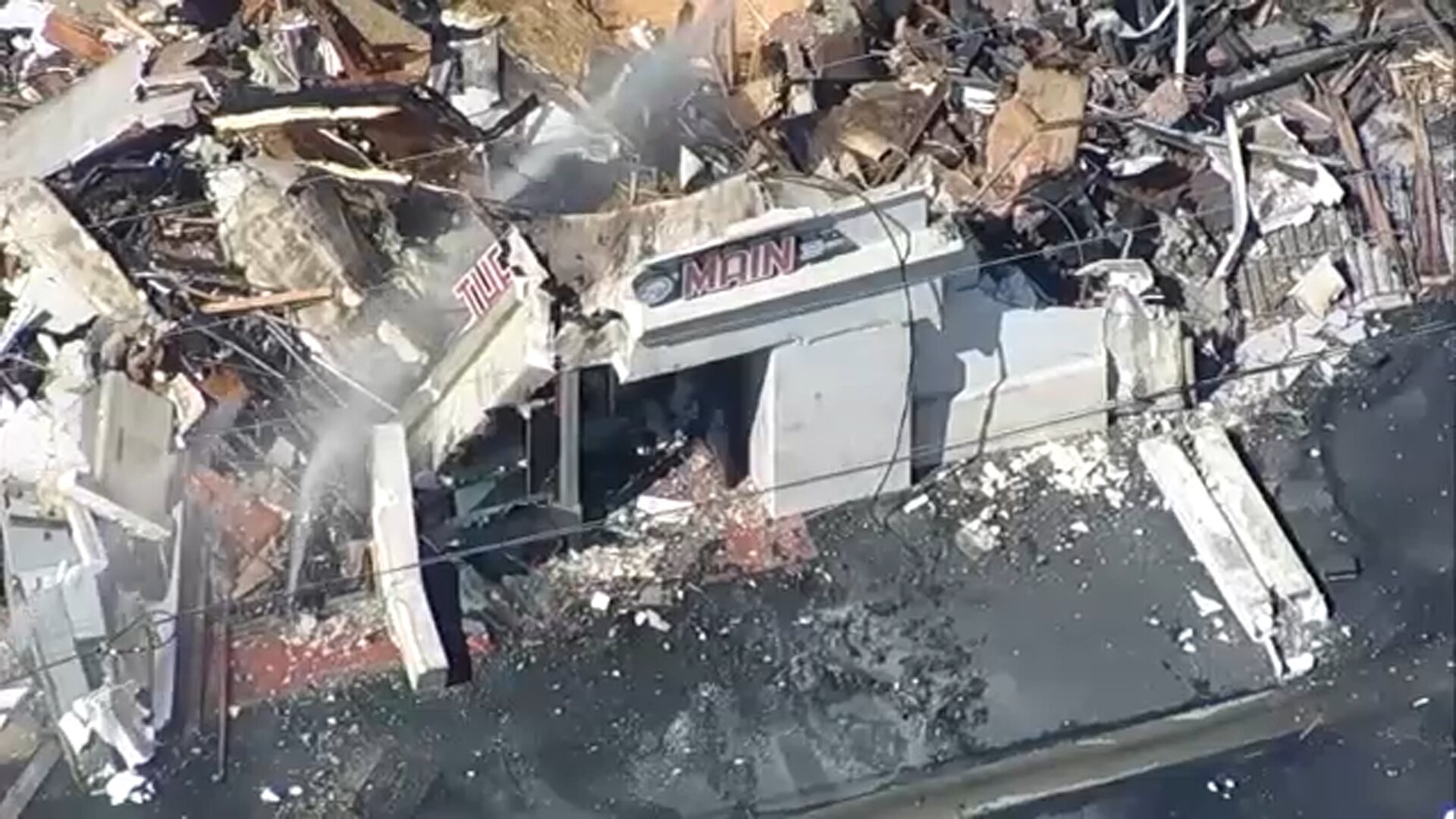 Massive fire rips through commercial complex, destroying several historic Newhall businesses