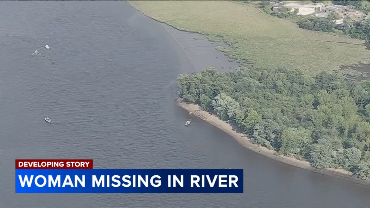 Search turns to recovery effort in Burlington County, New Jersey for woman who helped save child in Delaware River at Amico…