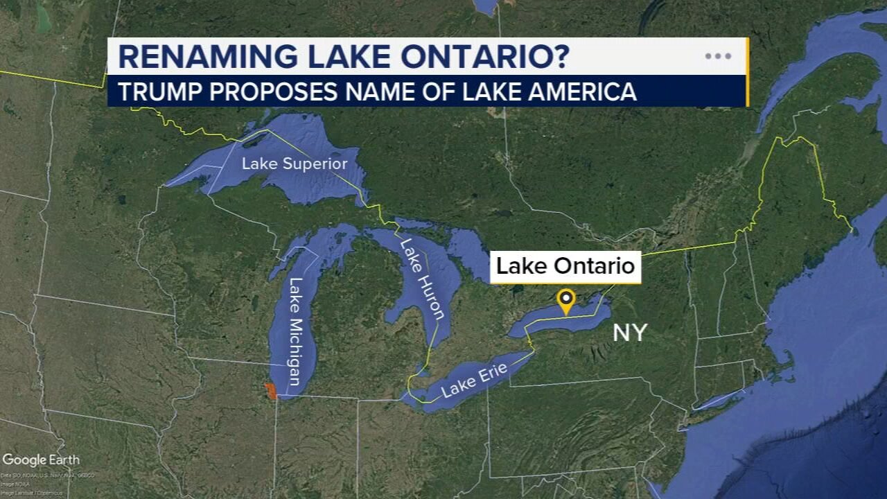 Trump floats renaming Lake Ontario to 'Lake America,' denies claim he'd interfere with Canadians speaking French