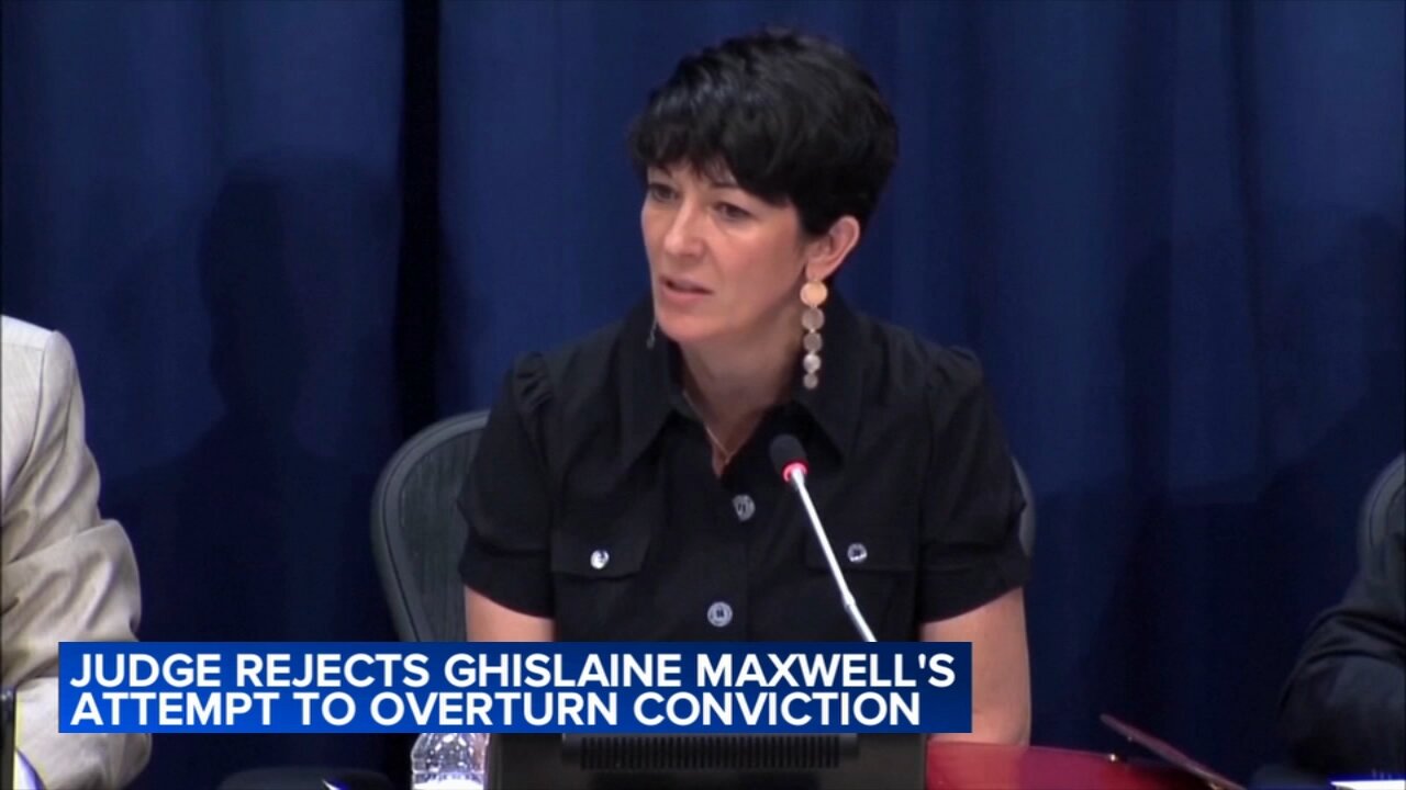 Judge rejects Ghislaine Maxwell's attempt to overturn conviction
