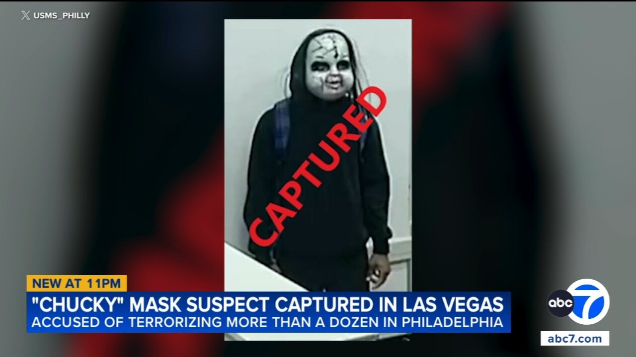 Masked man accused of terrorizing people in Philadelphia arrested in Las Vegas