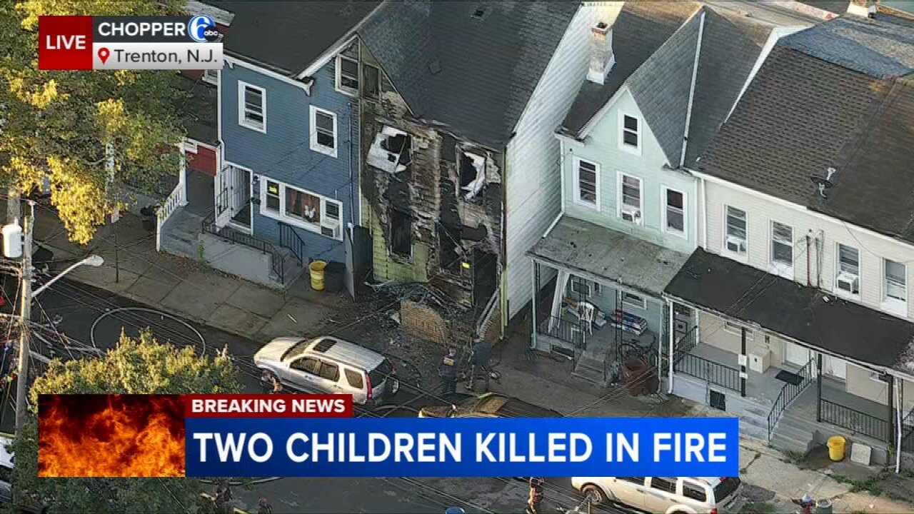 2 young children die in 3-alarm house fire in Trenton, NJ