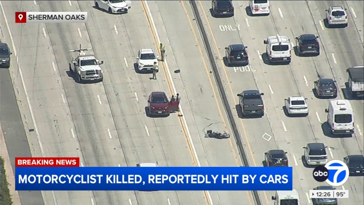 Motorcyclist killed after falling from bike on SB 405 Freeway in Sherman Oaks