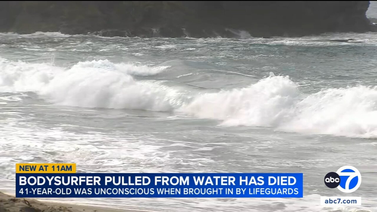 Bodysurfer dies after being pulled unconscious from water at Laguna Beach, authorities say