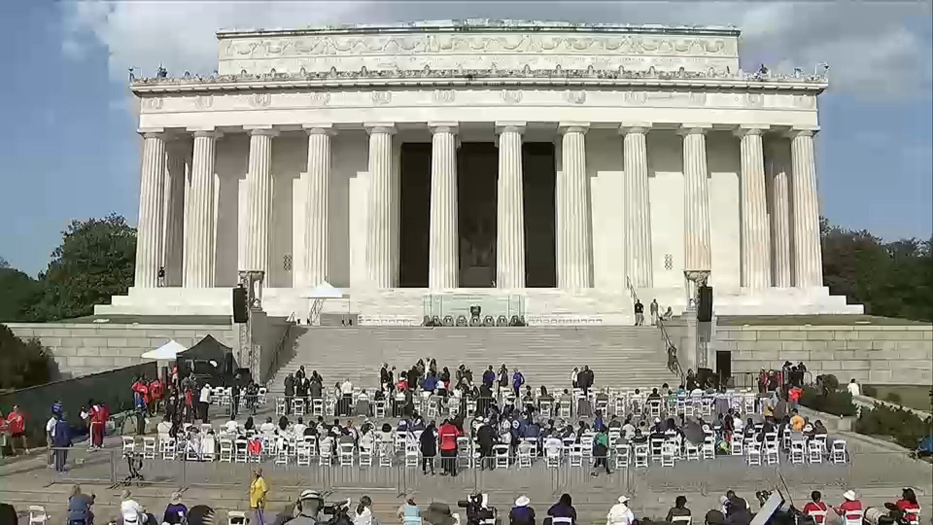 Buses leave from Harlem to Washington, D.C. for 'Defend the Vote' rally