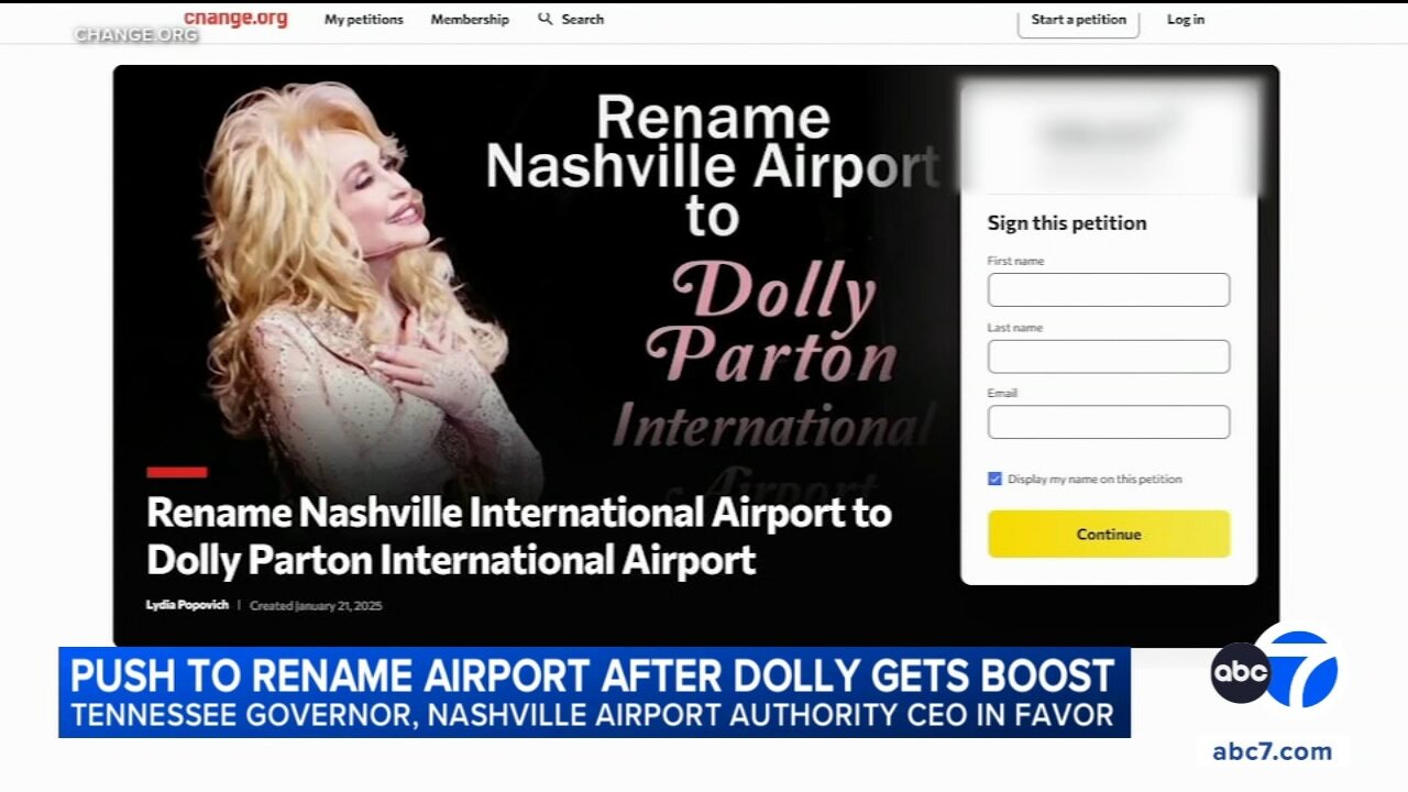 Nashville's airport would be renamed for Dolly Parton under Tennessee governor's proposal