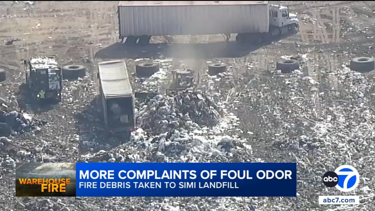 Simi Valley neighbors complain about foul odors from landfill receiving Boyle Heights fire debris