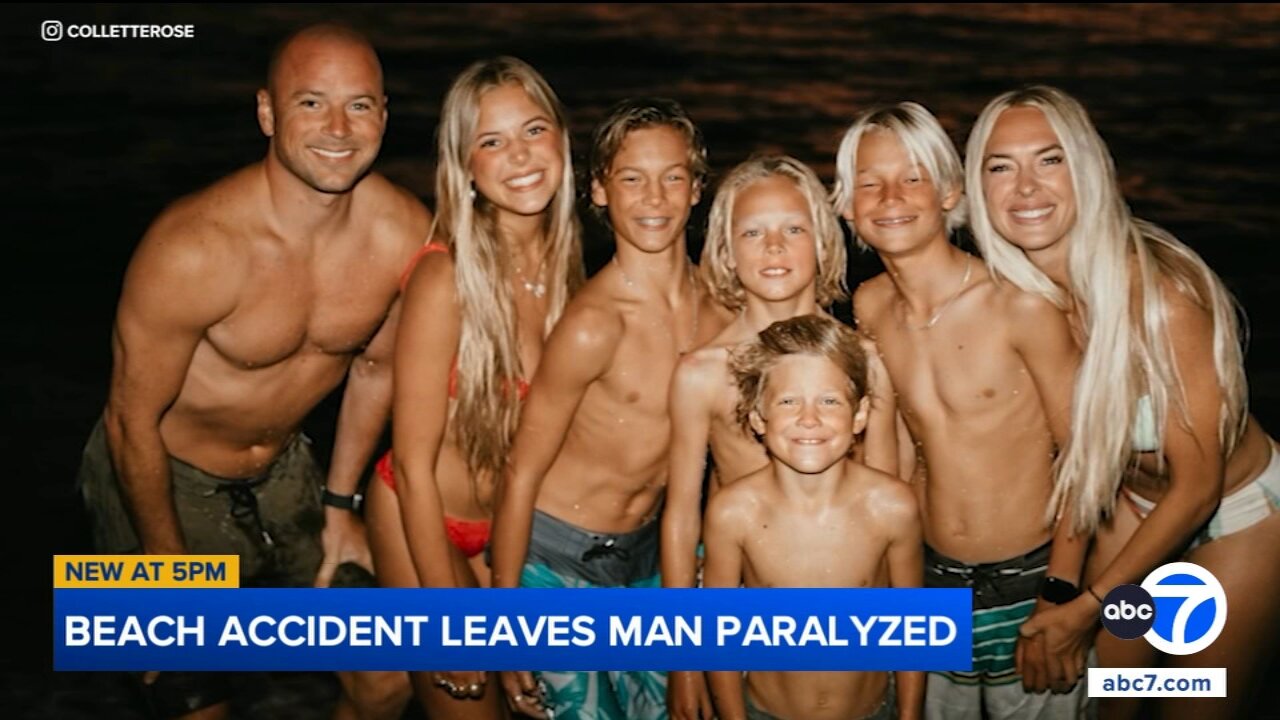 San Clemente father of 5 paralyzed after diving into ocean to save boy