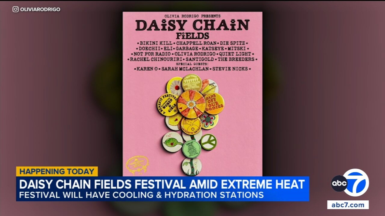 Olivia Rodrigo to headline Daisy Chain Fields music festival amid sweltering conditions in Irvine