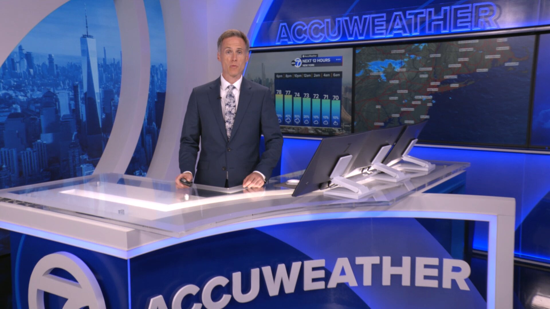 AccuWeather: Humid, shower spots