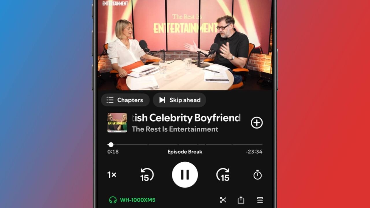 Spotify quietly added a button to skip ads in podcasts, except for its own promotional content — and it’s sparked widespread…