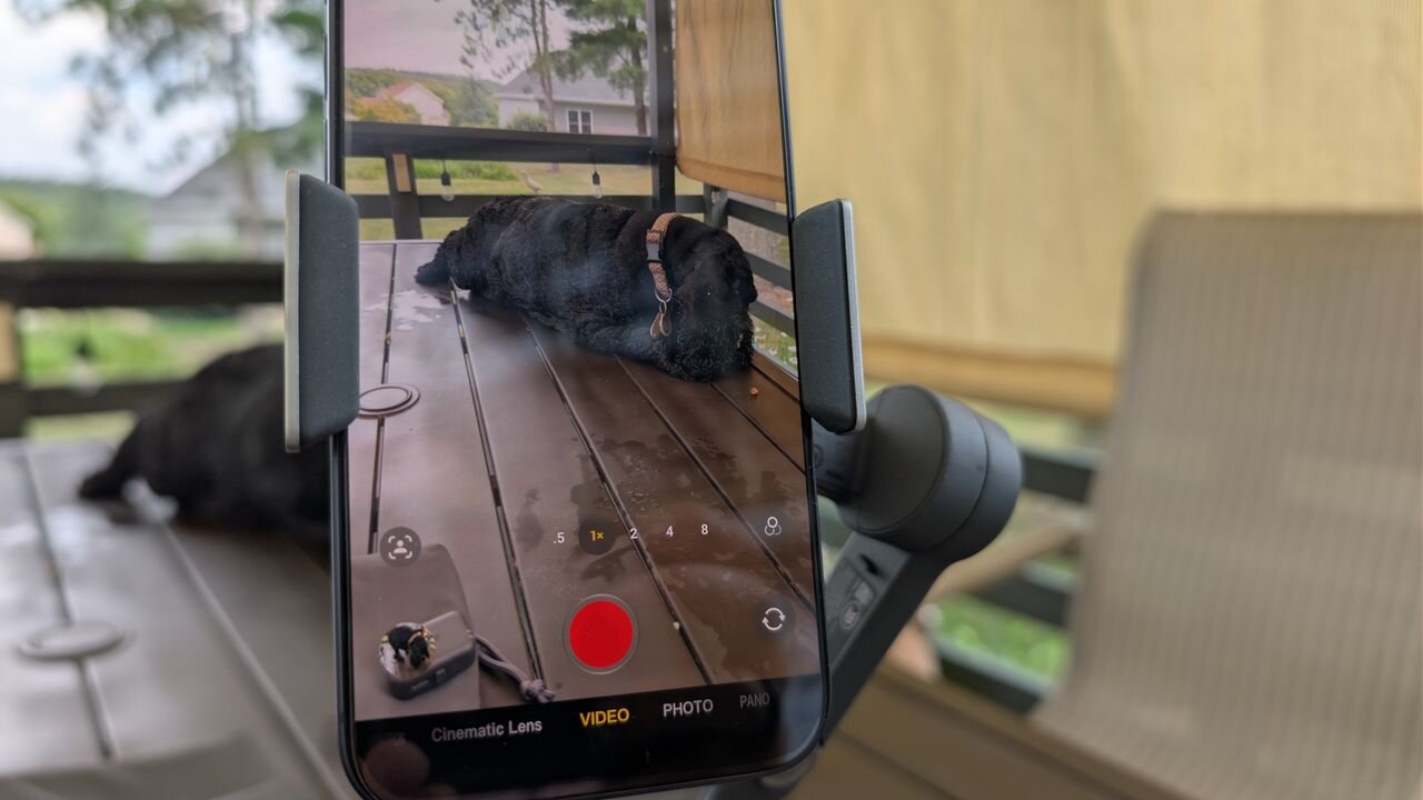 I've been shooting on my iPhone 17 Pro Max with the DJI Osmo Mobile 8 and Mic Mini for a month