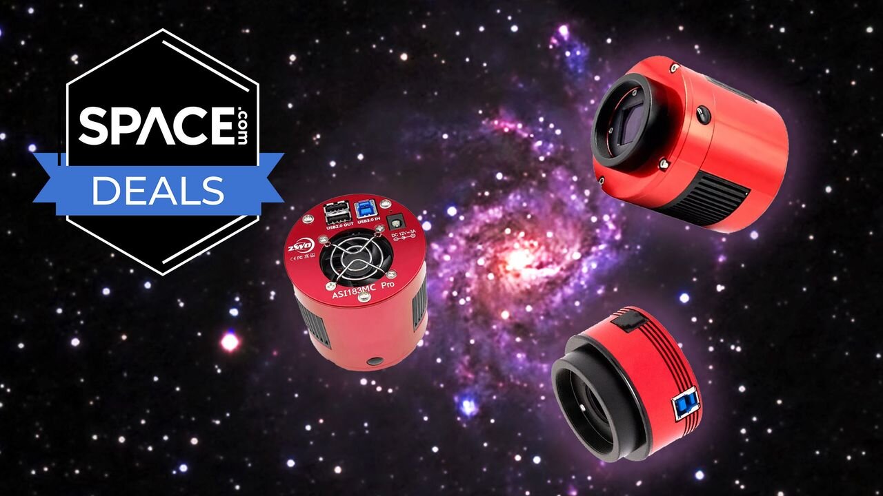 We've found huge discounts on a range of ZWO astronomy cameras, including three we love