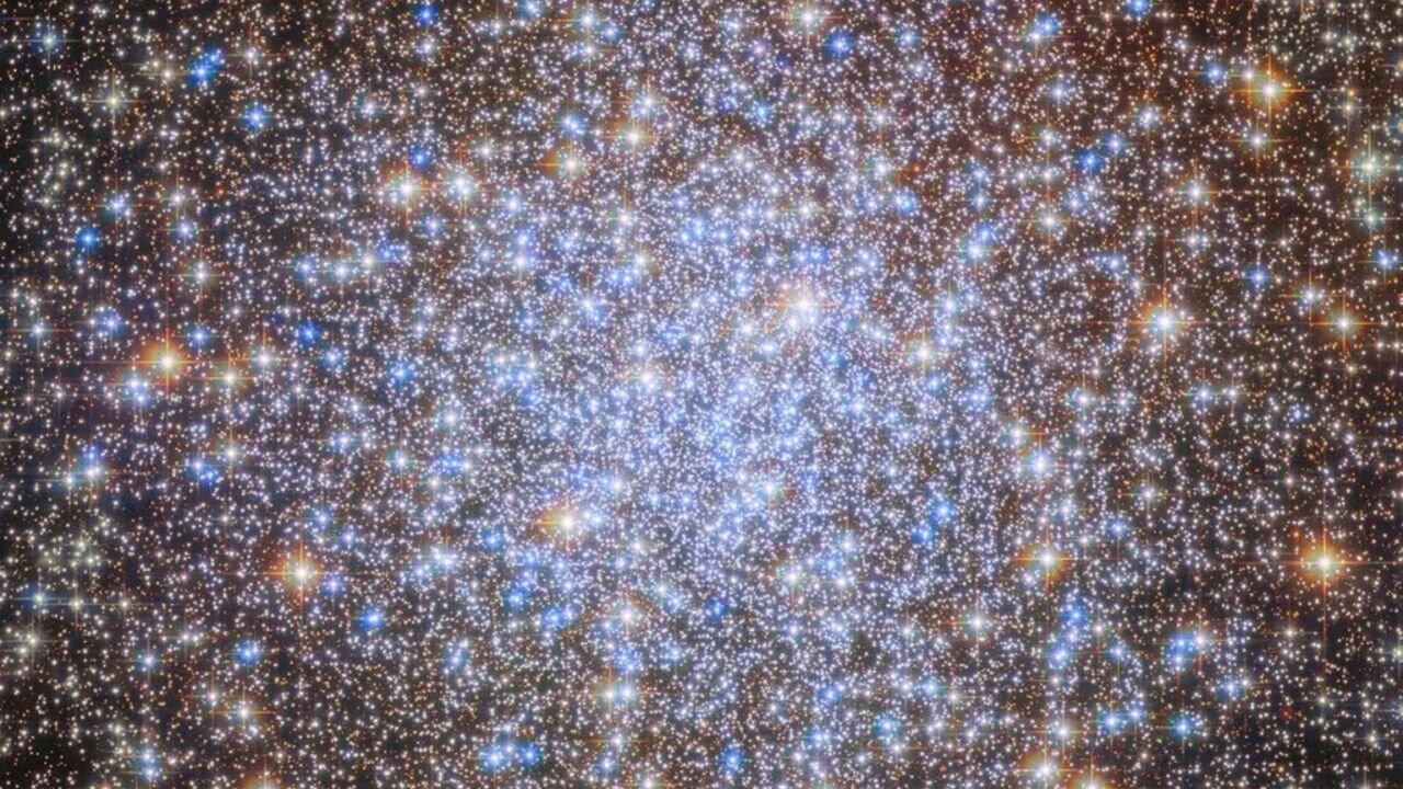 Ancient stars dazzle in a celestial chandelier