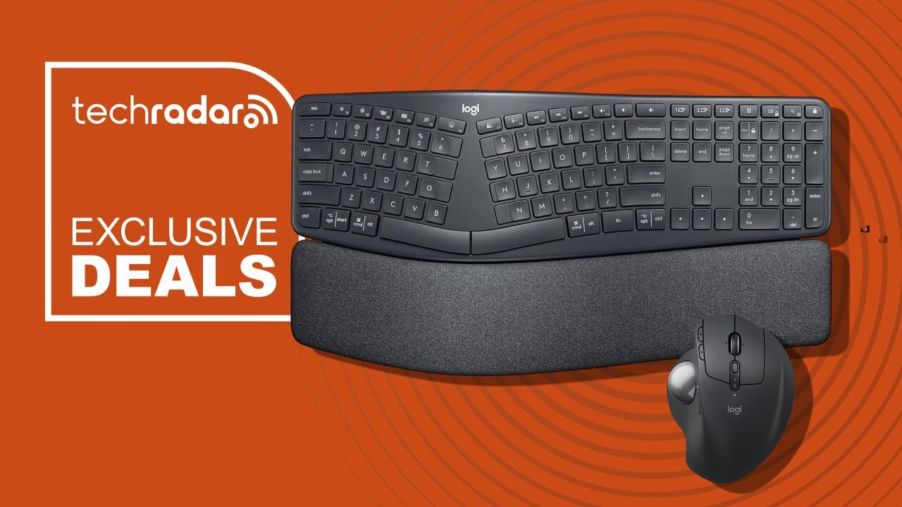 Logitech MX Ergo S trackball mouse and Ergo K860 split keyboard bring ergonomic comfort for your employees, and both are 15% off…