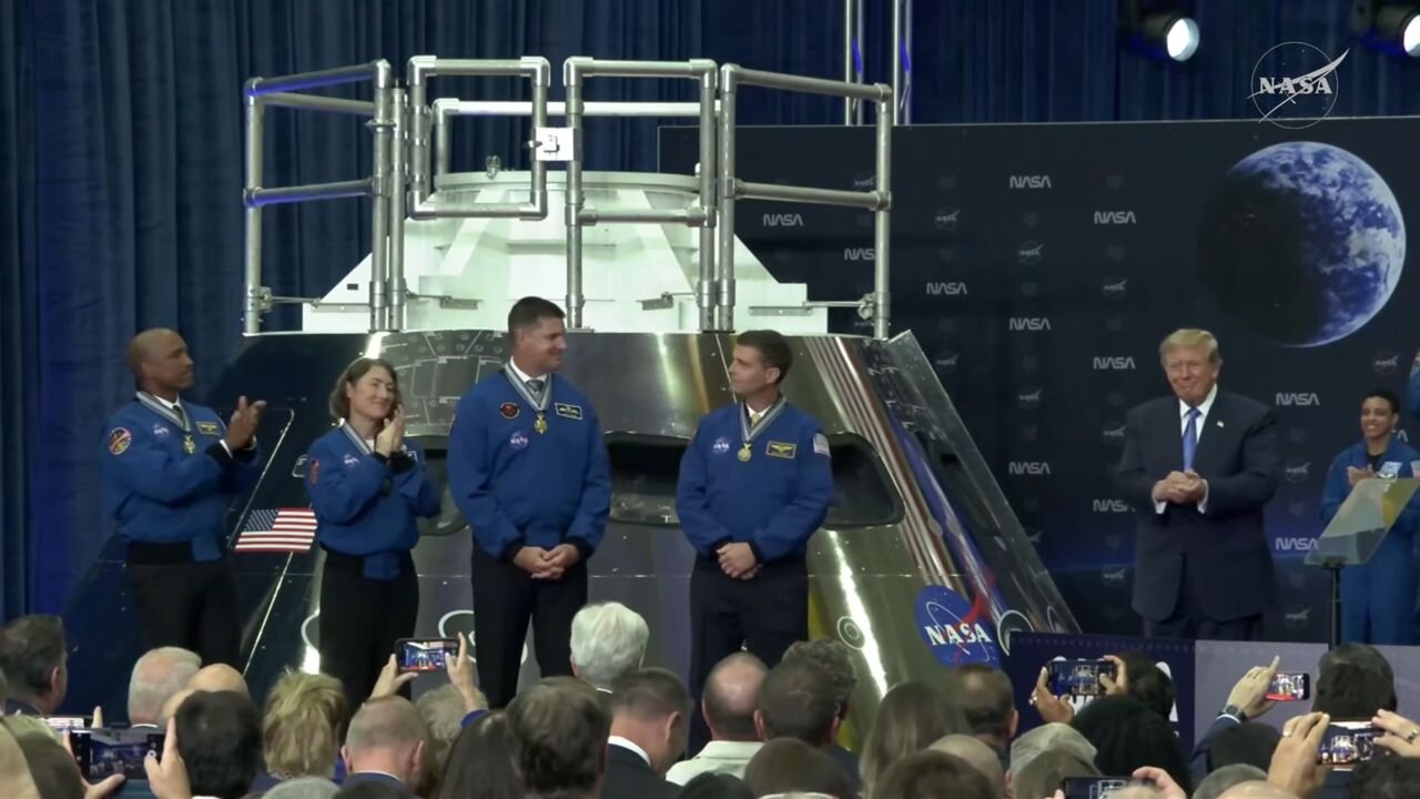 President Trump gives Artemis II moon astronauts the Congressional Space Medal of Honor