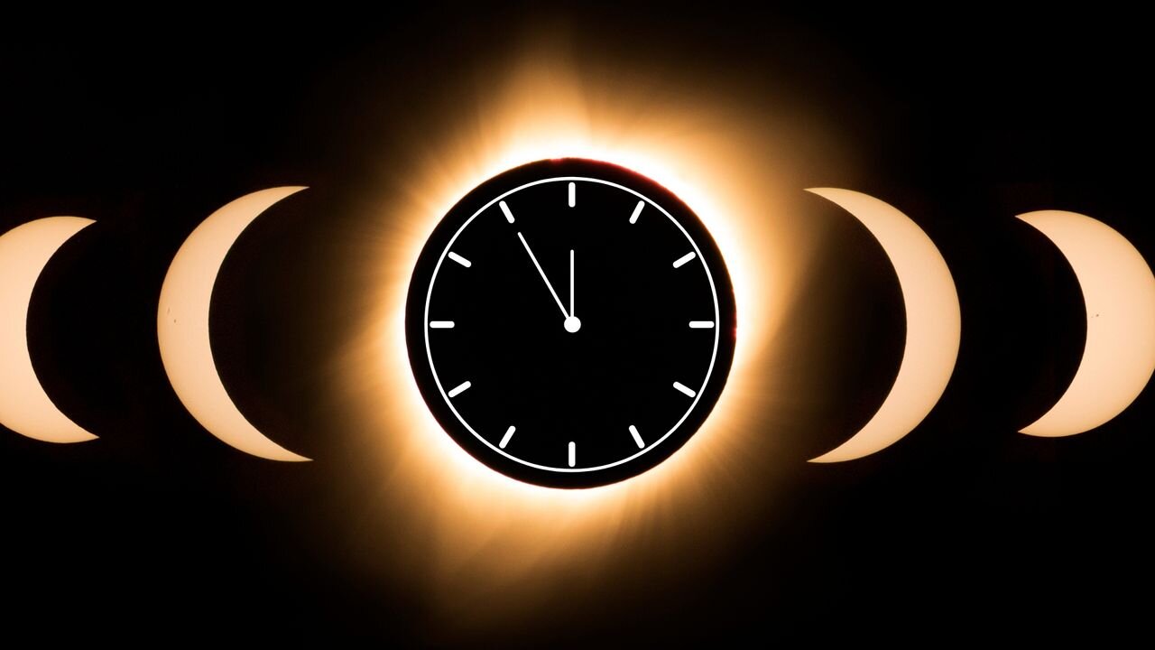 What time is the total solar eclipse on Aug. 12, 2026?