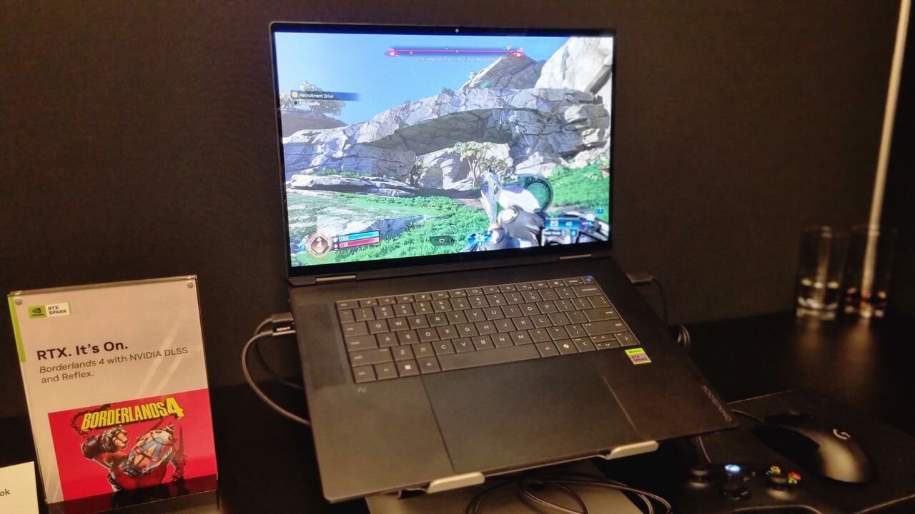 I got my greasy mitts on a host of RTX Spark laptops running, what else, games at Gamescom 2026—and there's a couple I really…