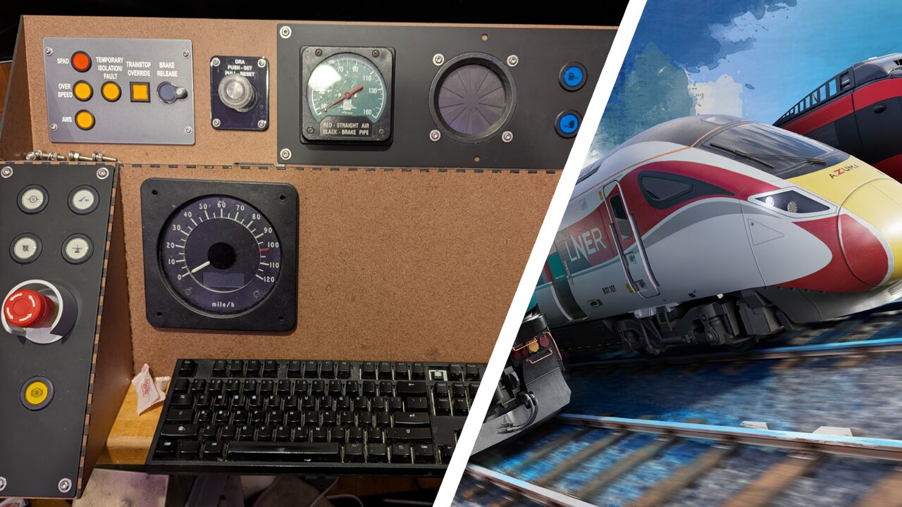 Someone just made the world's most elaborate Train Simulator controller — and it even includes real dashboard components from…