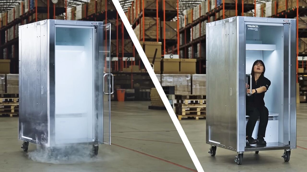 Heatwaves are getting so bad you can buy this portable 'human fridge' in Japan to save you from heatstroke —and it'll blast you…
