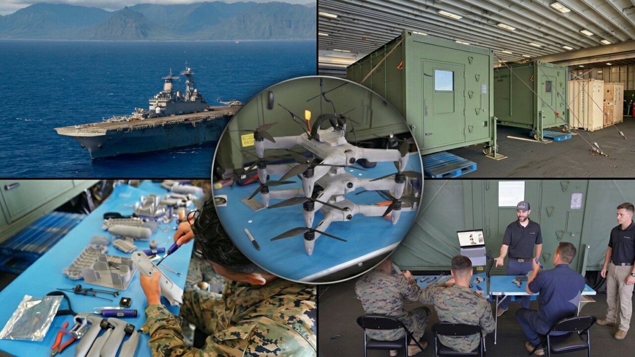 3D-printed drones built on a US Navy ship for the first time, potentially opening a whole new world of possibilities for future…
