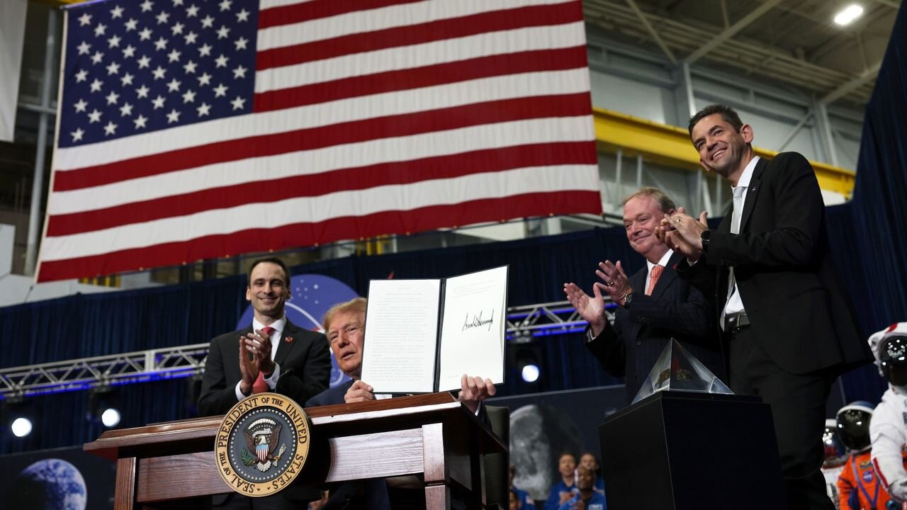 It's going to be beautiful': President Trump signs order to create US Space Academy