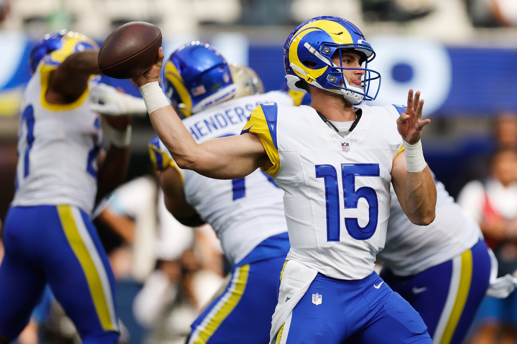 NFL Preseason Blitz: Rams rookie QB Ty Simpson plays well again, but seems well behind Stetson Bennett IV