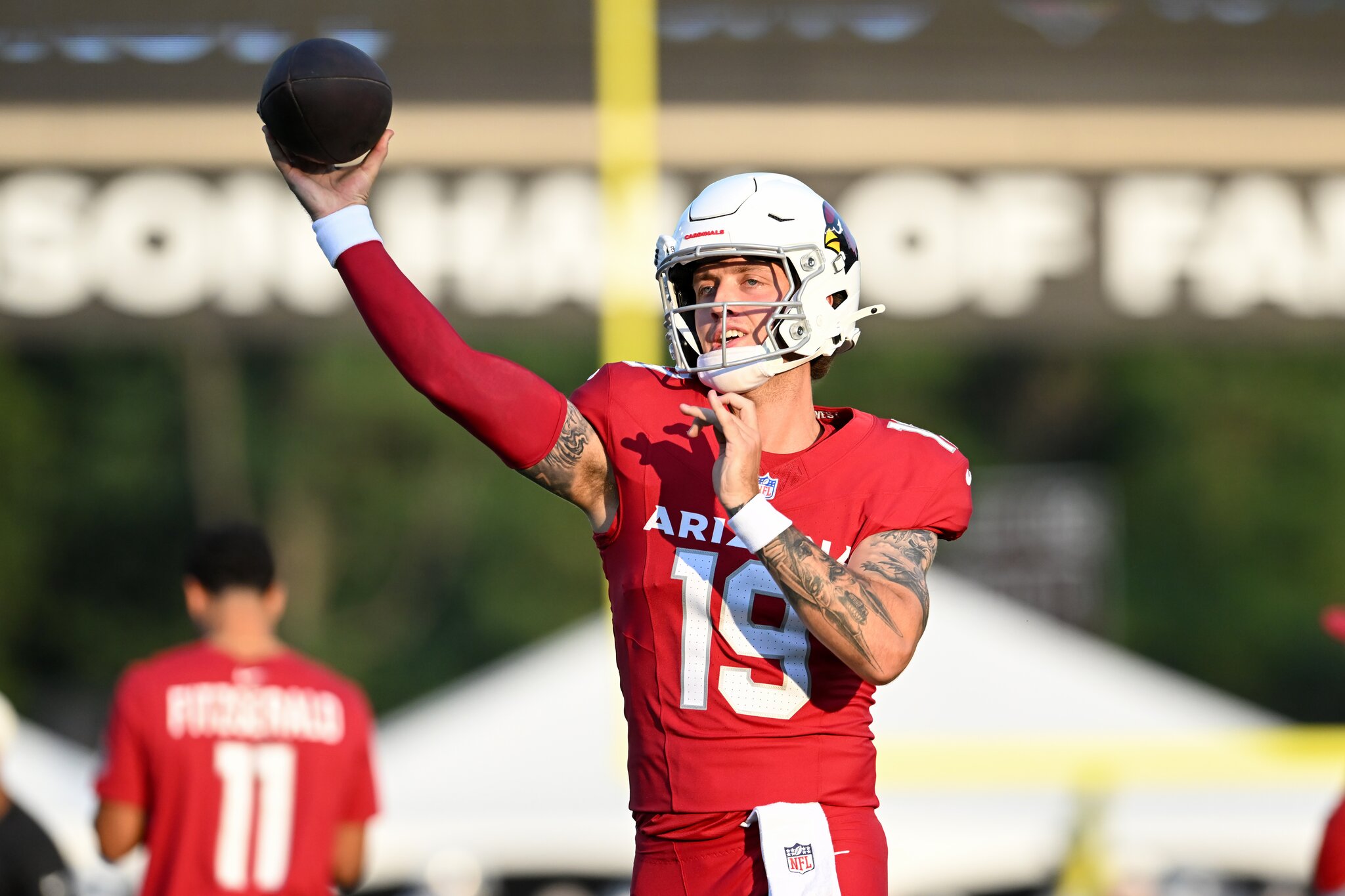 Cardinals rookie QB Carson Beck impresses as he gets first NFL snaps in Hall of Fame Game