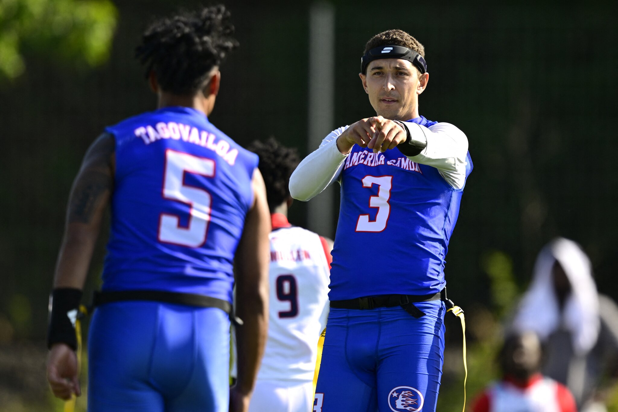 Taulia Tagovailoa throws 5 TDs as American Samoa hands Team USA first loss since 2012 during Flag Football World Championships