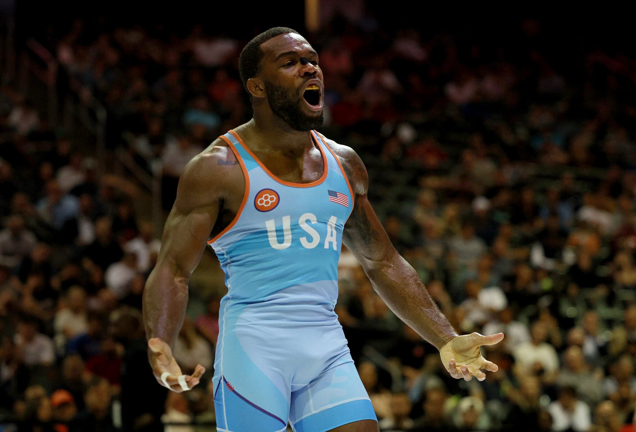 Olympic legend Jordan Burroughs calls out Georges St-Pierre, Islam Makhachev for RAF 'dream' matches after dominant debut