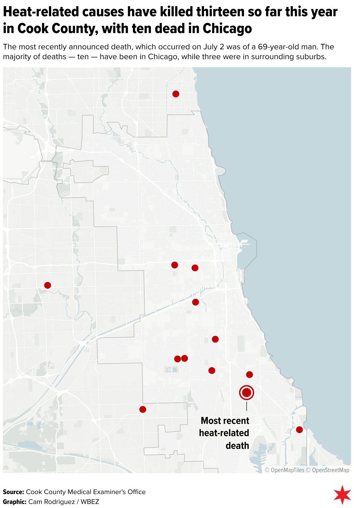 Cook County records 13th heat death of 2026, more than doubling previous decade high