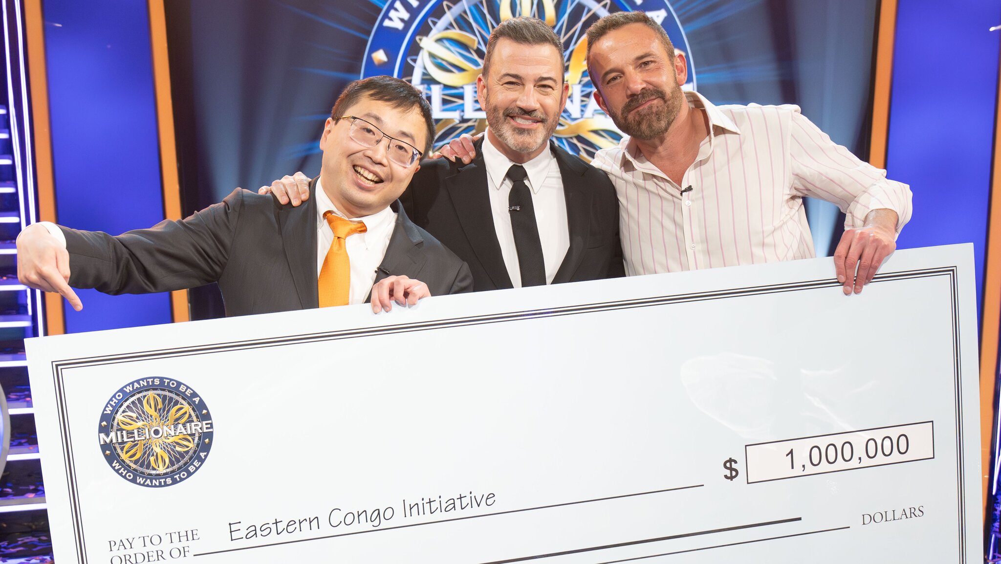 Ben Affleck Wins ‘Who Wants to Be a Millionaire’ For His Eastern Congo Initiative, Along With Jamie Ding