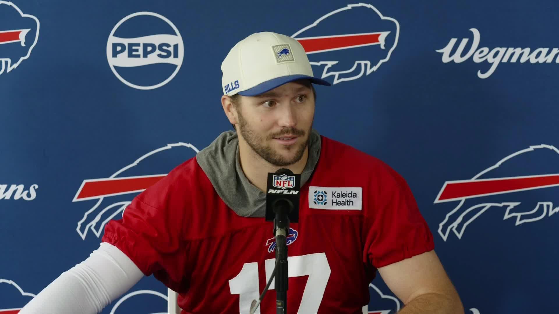 Josh Allen wants people to 'stop hating' on Bills' new jerseys