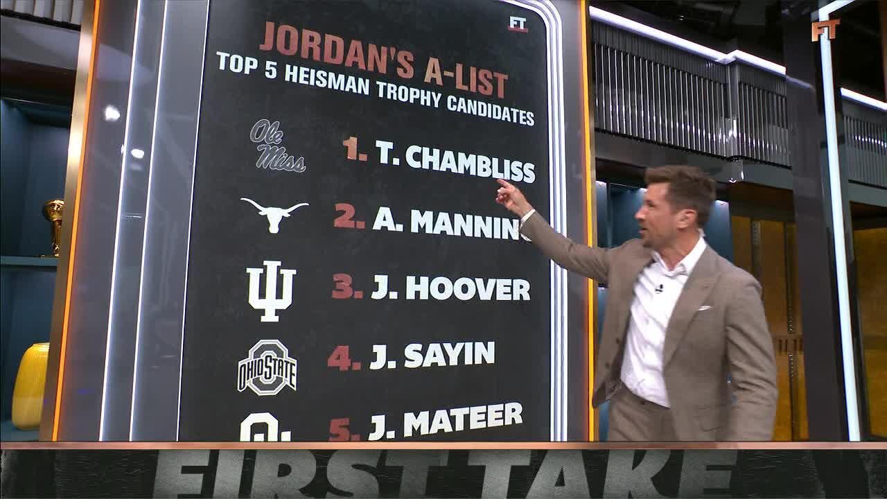 Jordan Rodgers' top 5 Heisman Trophy candidates