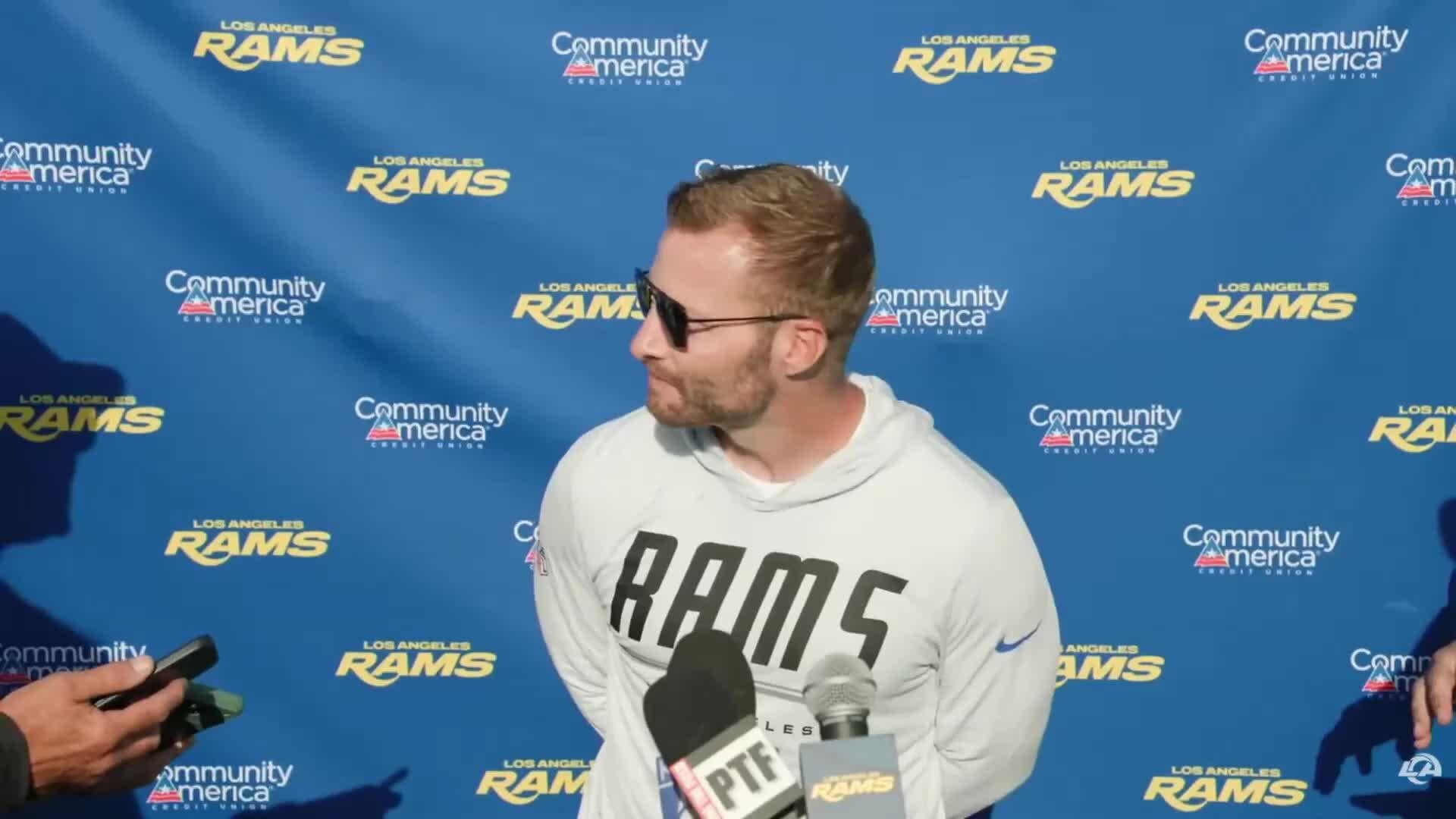 Sean McVay on Aaron Donald: 'Trending upwards
