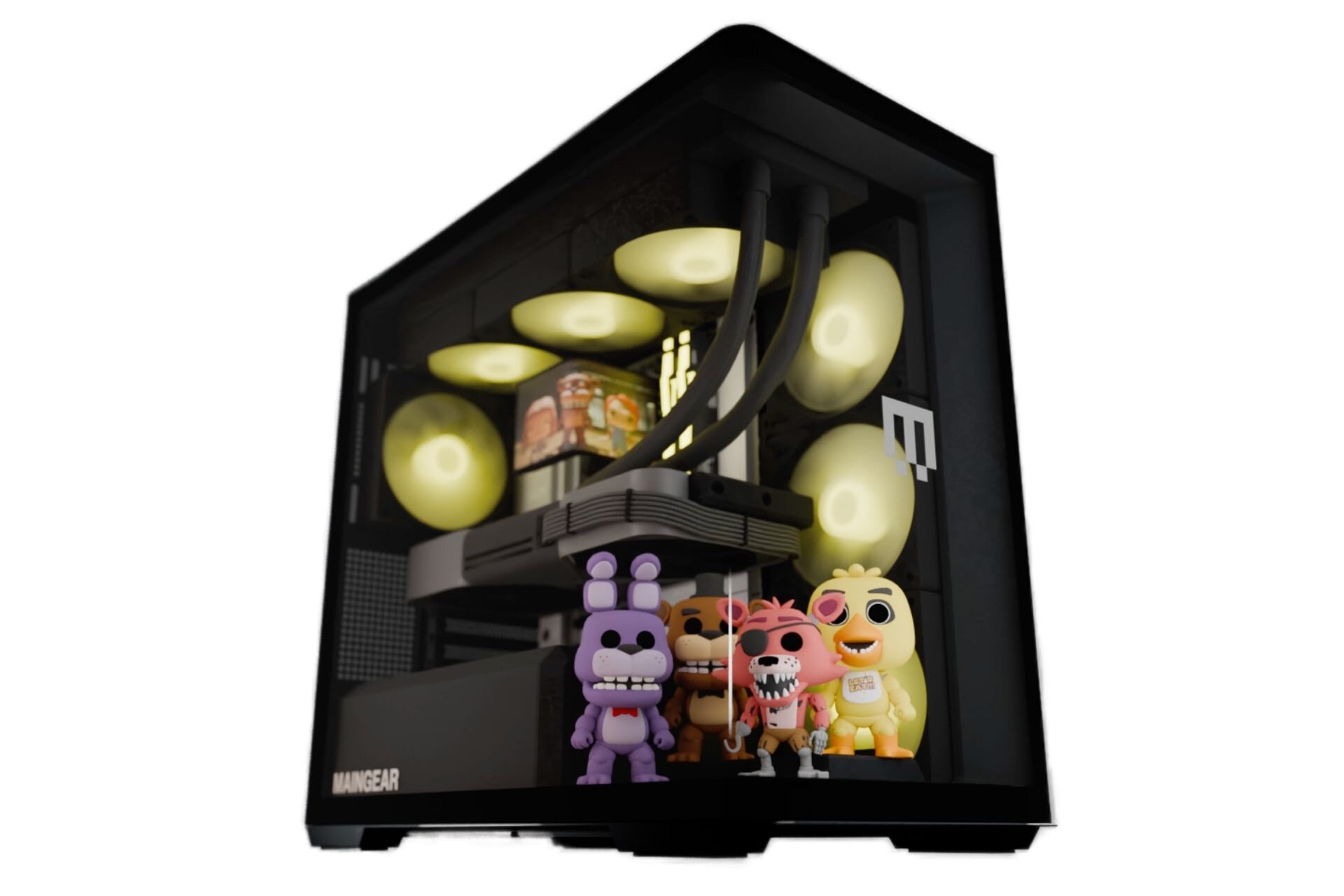 Maingear’s Fishbowl PCs Are a Cable-Free Stage for Your Components (and Labubus)