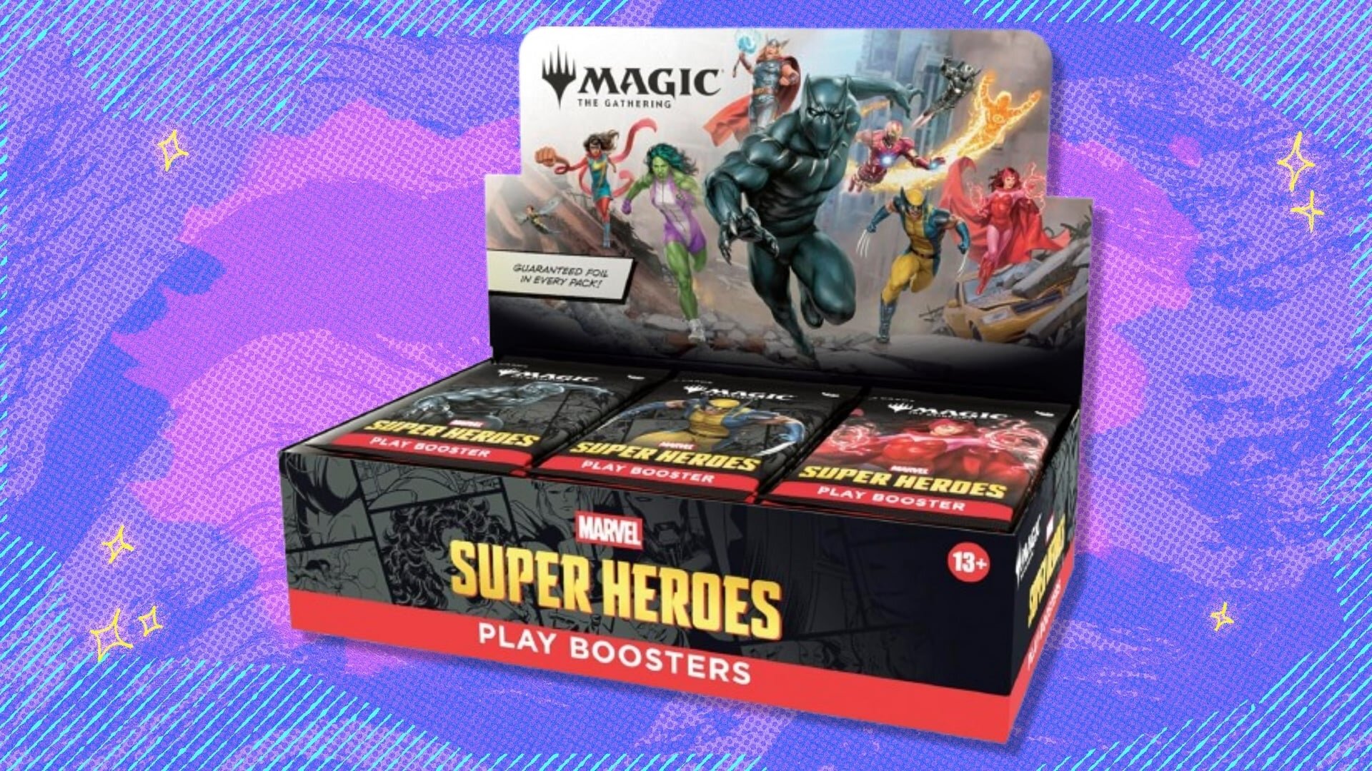 The Magic: The Gathering Marvel Super Heroes Play Booster Box is back under $125