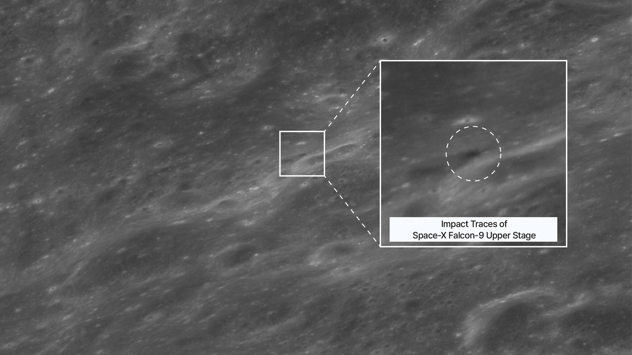 One lucky orbiter caught the SpaceX rocket crash site on moon