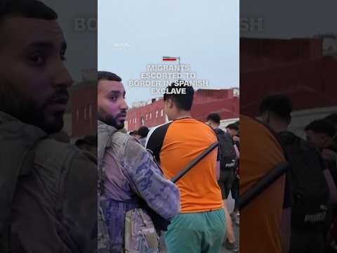 Migrants escorted to border in Spanish exclave