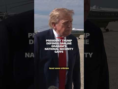 President Trump defends Darline Graham's national security gaffe