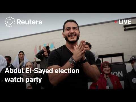 Watch party for Democratic Senate candidate El-Sayed