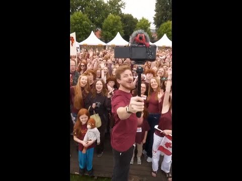 Thousands of redheads attend gathering in the Netherlands