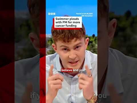 50m breaststroke holder pleads with UK PM for more cancer funding. #UK #Cancer #BBCNews