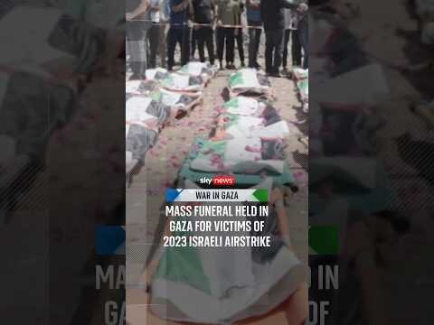 Mass funeral held in Gaza for victims of 2023 Israeli airstrike