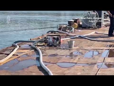 Hungary sinks barges in Danube to keep nuclear plant operating
