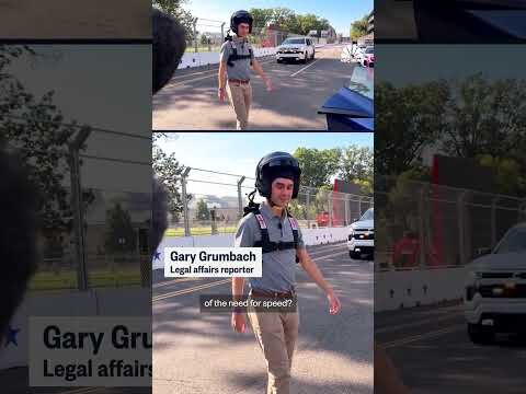 Taking a test lap on the streets of IndyCar’s D.C. Grand Prix
